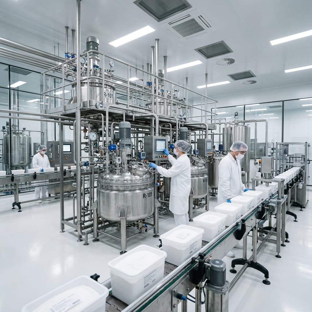 Scaling Up D-Camphor Manufacturing: Batch to Continuous Reactors illustration for Kalasam Jaikrishna Industries